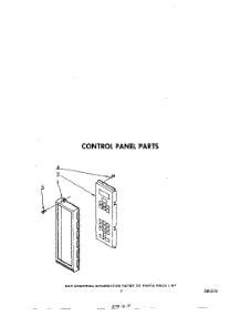 05 - Control Panel parts for Whirlpool Microwave MW8600XS2 from AppliancePartsPros.com