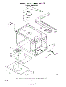 03 - Cabinet And Stirrer parts for Whirlpool Microwave MW8500XR0 from AppliancePartsPros.com