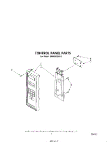 05 - Control Panel parts for Whirlpool Microwave MW8500XR0 from AppliancePartsPros.com