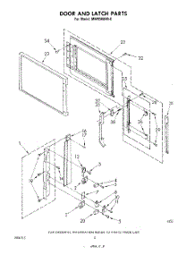 06 - Door And Latch parts for Whirlpool Microwave MW8500XR0 from AppliancePartsPros.com