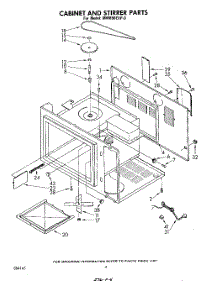 03 - Cabinet And Stirrer parts for Whirlpool Microwave MW850EXP0 from AppliancePartsPros.com