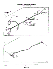 07 - Wiring Harness , Literature And Optional parts for Whirlpool Microwave MW8550XS1 from AppliancePartsPros.com