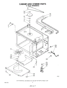03 - Cabinet And Stirrer Parts parts for Whirlpool Microwave MW8600XR0 from AppliancePartsPros.com