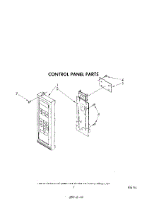 05 - Control Panel parts for Whirlpool Microwave MW8600XR0 from AppliancePartsPros.com