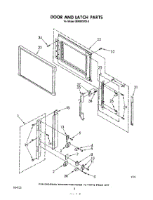 06 - Door And Latch parts for Whirlpool Microwave MW8600XS0 from AppliancePartsPros.com