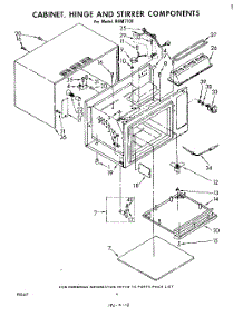 03 - Section parts for Whirlpool Microwave RHM7700 from AppliancePartsPros.com