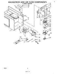 04 - Section parts for Whirlpool Microwave RHM7700 from AppliancePartsPros.com