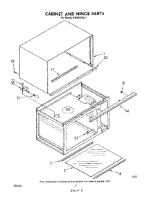 04 - Cabinet And Hinge parts for Whirlpool Microwave MW8500XS1 from AppliancePartsPros.com