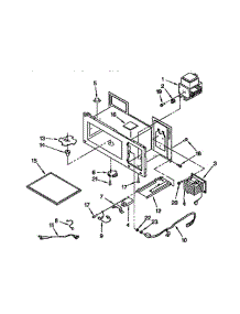 Magnetron And Air Flow parts for Whirlpool Microwave MH7116XBB6 from AppliancePartsPros.com