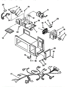 Interior parts for Whirlpool Microwave MH7116XBB6 from AppliancePartsPros.com