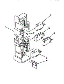 Latch Board parts for Whirlpool Microwave MH7116XBB6 from AppliancePartsPros.com