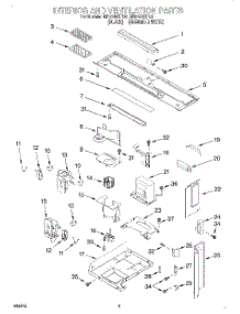 03 - Interior And Ventilation parts for Whirlpool Microwave MH6140XFB0 from AppliancePartsPros.com