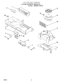 04 - Airflow parts for Whirlpool Microwave MH6140XFB0 from AppliancePartsPros.com