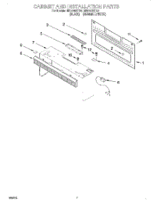 06 - Cabinet And Installation parts for Whirlpool Microwave MH6140XFB0 from AppliancePartsPros.com
