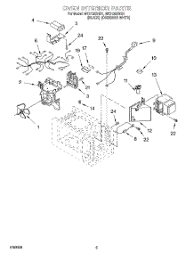 05 - Oven Interior parts for Whirlpool Microwave MT3135SHB1 from AppliancePartsPros.com