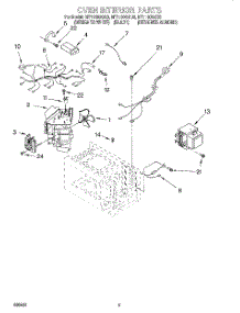 05 - Oven Interior, Literature parts for Whirlpool Microwave MT1130SGZ0 from AppliancePartsPros.com