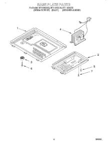 06 - Base Plate parts for Whirlpool Microwave MT1130SGZ0 from AppliancePartsPros.com