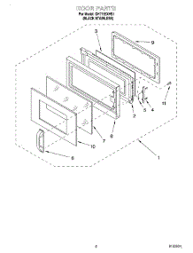 02 - Door parts for Whirlpool Microwave GH7155XHS1 from AppliancePartsPros.com