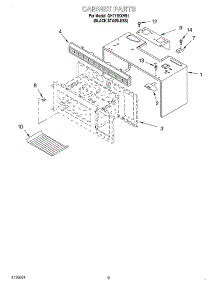 03 - Cabinet parts for Whirlpool Microwave GH7155XHS1 from AppliancePartsPros.com