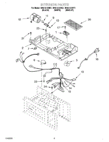 05 - Interior parts for Whirlpool Microwave MH6151XHT1 from AppliancePartsPros.com