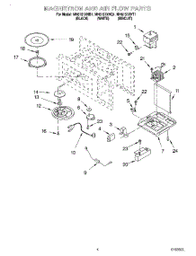 04 - Magnetron And Air Flow parts for Whirlpool Microwave MH6151XHB1 from AppliancePartsPros.com