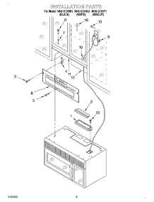 08 - Installation parts for Whirlpool Microwave MH6151XHB1 from AppliancePartsPros.com