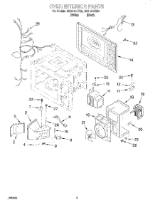 02 - Oven Interior parts for Whirlpool Microwave MC8131XEB0 from AppliancePartsPros.com