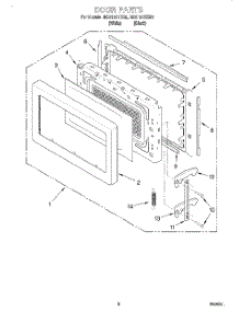 07 - Door, Lit / Optional parts for Whirlpool Microwave MC8131XEB0 from AppliancePartsPros.com