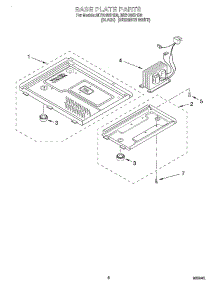 06 - Base Plate parts for Whirlpool Microwave MT3185SHQ0 from AppliancePartsPros.com