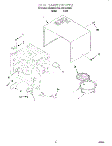 03 - Oven Cavity parts for Whirlpool Microwave MC8131XEQ0 from AppliancePartsPros.com