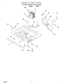 04 - Base Plate parts for Whirlpool Microwave MC8131XEQ0 from AppliancePartsPros.com