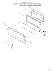 02 - Door parts for Whirlpool Microwave GH7145XFZ1 from AppliancePartsPros.com