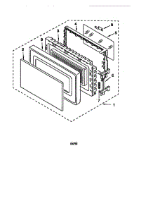 Door parts for Whirlpool Microwave MT1135SGZ0 from AppliancePartsPros.com
