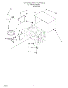 03 - Oven Cavity parts for Whirlpool Microwave GT1196SHS1 from AppliancePartsPros.com
