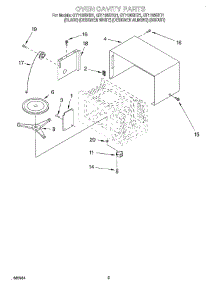 03 - Oven Cavity parts for Whirlpool Microwave GT1195SHZ1 from AppliancePartsPros.com