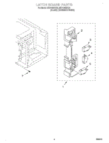 04 - Latch Board parts for Whirlpool Microwave MT3135SHB0 from AppliancePartsPros.com