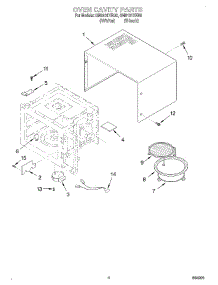 03 - Oven Cavity parts for Whirlpool Microwave GM8131XEQ0 from AppliancePartsPros.com