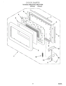 07 - Door, Lit / Optional parts for Whirlpool Microwave GM8131XEQ0 from AppliancePartsPros.com