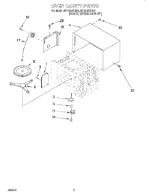 03 - Oven Cavity parts for Whirlpool Microwave MT3105SHB0 from AppliancePartsPros.com