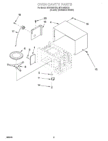 03 - Oven Cavity parts for Whirlpool Microwave MT3135SHQ0 from AppliancePartsPros.com