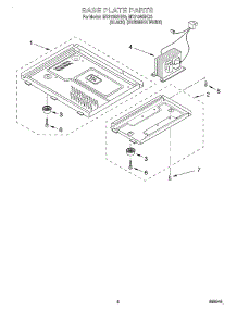 06 - Base Plate parts for Whirlpool Microwave MT3135SHQ0 from AppliancePartsPros.com