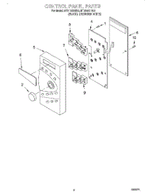 02 - Control Panel parts for Whirlpool Microwave MT3105SHQ0 from AppliancePartsPros.com