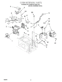 05 - Oven Interior parts for Whirlpool Microwave MT3105SHQ0 from AppliancePartsPros.com