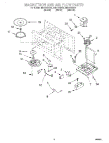 04 - Magnetron And Air Flow parts for Whirlpool Microwave MH6151XHQ0 from AppliancePartsPros.com