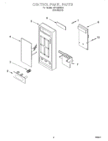 02 - Control Panel parts for Whirlpool Microwave GT1196SHS0 from AppliancePartsPros.com