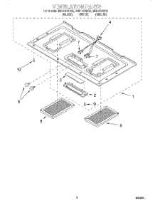 07 - Ventilation parts for Whirlpool Microwave MH6151XHQ0 from AppliancePartsPros.com