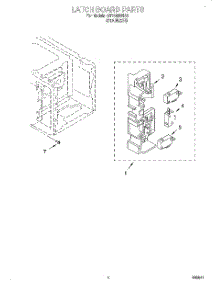 04 - Latch Board parts for Whirlpool Microwave GT1196SHS0 from AppliancePartsPros.com