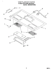 07 - Ventilation parts for Whirlpool Microwave MH6110XBQ3 from AppliancePartsPros.com
