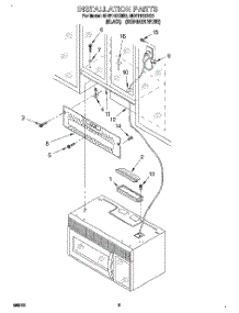 08 - Installation parts for Whirlpool Microwave MH6110XBQ3 from AppliancePartsPros.com