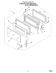 02 - Door parts for Whirlpool Microwave MH7110XBQ3 from AppliancePartsPros.com